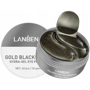 Lanbena HydraGel Eye Patches - hydrogélové plátky pod oči, 60 ks/bal Black Gold Pearl - čierno zlatá