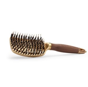 Olivia Garden Nano Thermic Flex- Expert Care Flex- kefy na rozčesávanie NT-EXPERT CARE FLEX COMBO - mix diviačích a nylonových štetín (gold a brown)