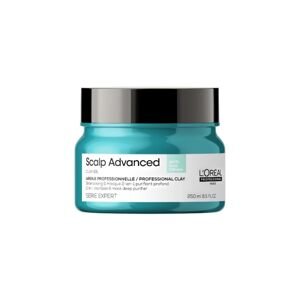 L'Oréal Scalp Advanced Anti-Gras Oiliness 2in1 Clay Mask - 2v1 ílová maska na vlasy, 250 ml