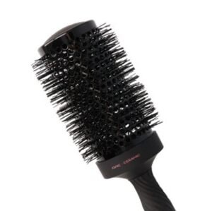 Eurostil Thermal Ionic Rubber Brush Black - čierna ion-keramická kefa s gumovou rukoväťou 07522 - 53 mm