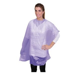 Eurostil Disposable Capes - jednorázové pláštenky, 50ks, 105x100cm 02456/68 - lilac - fialová