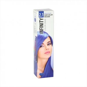 Elyseé Infinity Hair Color Mousse - farebné penové tužidlá, 75 ml 2.1 Indigo - modrá