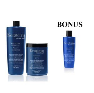 AKCIA FA049: Fanola Keraterm Shampoo a Mask - 2x šampon a 2x maska s keratínom s antifrizz efektom, 1000 ml  + maska, 1000 ml