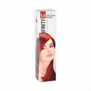 Elyseé Infinity Hair Color Mousse - farebné penové tužidlá, 75 ml 5.6 - Ruby - rubínová