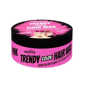 Venita Trendy Color Hair Wax Ultra Hold - farebný vosk na vlasy, ultra držanie, 75 g Pink - ružová