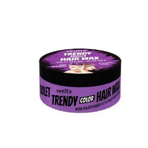 Venita Trendy Color Hair Wax Ultra Hold - farebný vosk na vlasy, ultra držanie, 75 g Violet - fialový