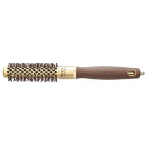 Olivia Garden Expert BlowOut Shine Wavy Bristles Gold/Brown - keramická kefa na fúkanie hnedo-zlatá 20 mm