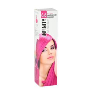 Elyseé Infinity Hair Color Mousse - farebné penové tužidlá, 75 ml 6.6 Fuchsia - fuksiový odtieň