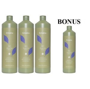 AKCIA: 3 + 1 Echosline No Yellow Shampoo - šampón proti nežiadúcim žltým odleskom, pre odfarbené aj šedivé vlasy, 1000 ml
