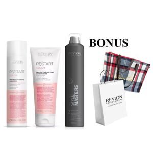 BALÍČEK: Revlon Re/Start COLOR Set + papierová taška Revlon + Taška Apres SKI 29 x 37 x 10.5 cm (farba taška podľa dostupnosti hnedá/červená)