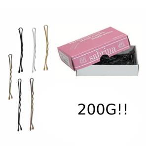 ​Sponky do vlasov 51 mm, 200g/300g 8708 - strieborné, 200 g V KRABIČKE