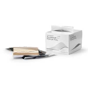 BraveHead Aluminium Pop-Up Foil - predrezaný alobal na melír, 12.7 x 27.3 cm, 15 mikro, 500 ks 8855 Silver - strieborná farba