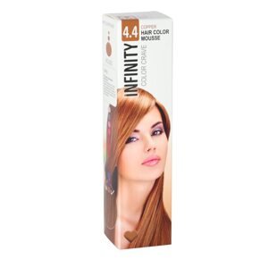 Elyseé Infinity Hair Color Mousse - farebné penové tužidlá, 75 ml 4.4 Copper - medená