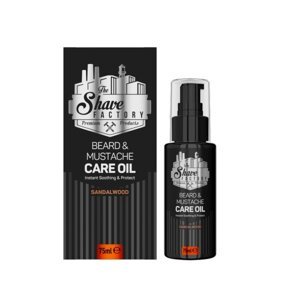 The Shave Factory Beard and Mustache Care Oil SandalWood - olej na bradu a fúzy s vôňou santalového drievka 75 ml (väčšie balenie)