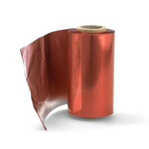 BraveHead Aluminium Foil - kadernícky alobal na melír 8883 - RED - červený alobal, 125 m, 15 mikro