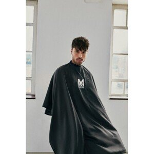 Moser 0092-0146 Barber Pinstripe Cape - čierna pláštenka, na háčik