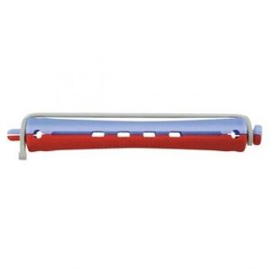 Plastové natáčky na trvalú s patentnou gumičkou 8054- red/blue -11 mm