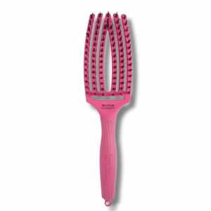 Olivia Garden FingerBrush Iconic - kefa na rozčesávanie a fúkanie vlasov HOT PINK - ružová