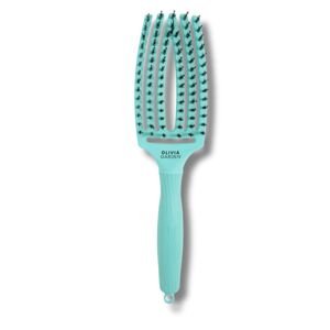 Olivia Garden FingerBrush Iconic - kefa na rozčesávanie a fúkanie vlasov MINT - mentolová