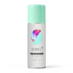 Sibel 1 Day Hair Color Spray - 1 dňové spreje - pastelové, glitrové, farebné, 125 ml PASTEL MINT - pastelová mentolová