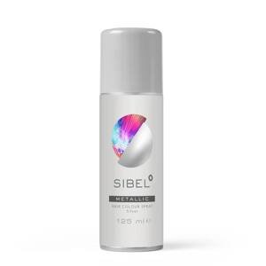 Sibel 1 Day Hair Color Spray - 1 dňové spreje - pastelové, glitrové, farebné, 125 ml METALLIC SILVER - metalický strieborný