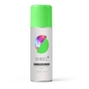 Sibel 1 Day Hair Color Spray - 1 dňové spreje - pastelové, glitrové, farebné, 125 ml FLUO GREEN - "svietivý" zelený