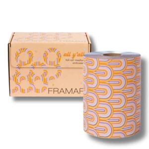 Framar R-EMB Embossed Medium - alobal s textúrou, 100,58 metrov R-EMB-MAY24 All Y'All - oranžový