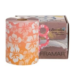 Framar R-EMB Embossed Medium - alobal s textúrou, 98 metrov R-EMB-MBAE Baecation - kvetinový