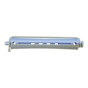 Plastové natáčky na trvalú s patentnou gumičkou 8055- blue/grey-13 mm
