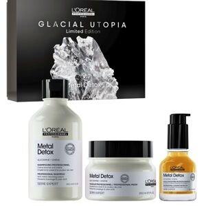 L'Oréal Professionnel Metal Detox Trio - šampón, 300 ml, maska, 250 ml, olej, 50 ml  - set na čistenie vlasov od nánosov kovových častíc