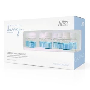 Shot Trico Design Normalizing Lozione - ošetrenie proti lupinám aj pre mastné vlasy Ampulky - 10 x 10 ml