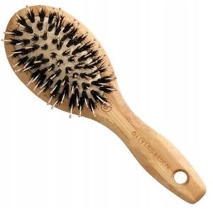 Olivia Garden Bamboo Touch Detangle Combo - bambusová kefa s diviačimi a nylonovými štetinami XS - Mini kefa