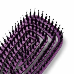 Peniculus FlexiBrush Combo - kvalitná kefa na vlasy - mix diviačich štetín a nylonových 7918 - Violet/fialová