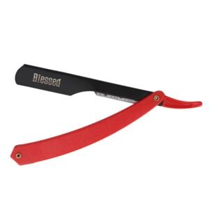 Blessed Plastic Handle Razor - britva s plastovou rúčkou na vymeniteľné žiletky, polovičná čepeľ 09170/60 - čierno-červená