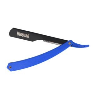 Blessed Plastic Handle Razor - britva s plastovou rúčkou na vymeniteľné žiletky, polovičná čepeľ 09170/59 - čierno-modrá