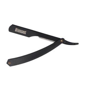 Blessed Plastic Handle Razor - britva s plastovou rúčkou na vymeniteľné žiletky, polovičná čepeľ 09170/50 - čierna