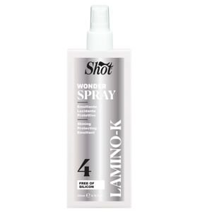 Shot Lamino K Wonder Spray 4 - sprej na vlasy s anti-frizz efektom, 200 ml