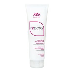 Shot Repara Bubble Gum Volume and Shine Mask - maska s leskom vhodná pre jemné a matné vlasy, 250 ml