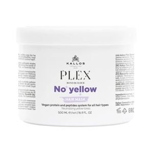 Kallos Plex No Yellow Hair Mask - ošetrujúca maska s potlačením nežiadúcich žltých odleskov 500 ml