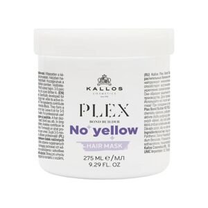 Kallos Plex No Yellow Hair Mask - ošetrujúca maska s potlačením nežiadúcich žltých odleskov 275 ml