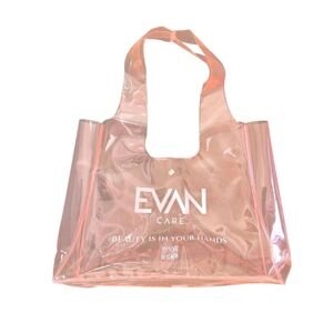 EVAN CARE "TOTE" BAG - priehľadná taška/kabelka v ružovej farbe