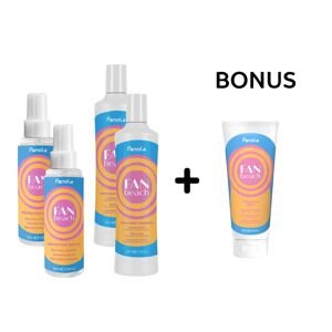 AKCIA FA009: Fanola FanBeach - 2x Protective Oil, 100 ml  a 2x Hair&Body Shampoo, 350 ml + Hydrating Mask, 250 ml
