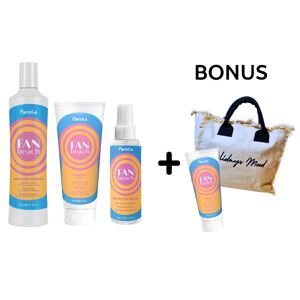 AKCIA FA010: Fanola FANBEACH - Hair&Body Shampoo, 350 ml, Hydrating Mask, 250 ml, Protective Oil, 100 ml + Hydrating Mask, 250 ml + plážová taška