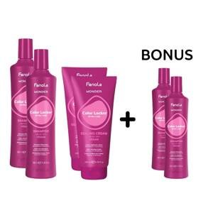 AKCIA FA033: Fanola Wonder Color Locker - pre farbené vlasy - 2x šampón, 350 ml a 2x uzatvárací krém, 200 ml + 2x šampón, 350 ml
