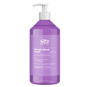 Shot Simply Blond Mask - regeneračná maska pre blond vlasy  Simply Blond - maska, 1000 ml