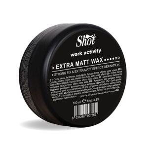 Shot Work Activity EXTRA MATT WAX - vosk so silnou fixáciou a extra matným efektom, 100 ml