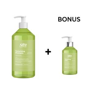 AKCIA: Shot Texturizing Shampoo - šampón pre vytvorenie textúry pre jemné aj kučeravé vlasy, 1000 ml + šampón/maska, 250 ml