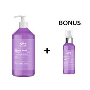 AKCIA: Shot Simply Blond Mask - regeneračná maska pre blond vlasy, 1000 ml + šampón/maska, 250 ml alebo výživný sprej, 125 ml