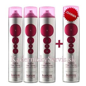 AKCIA: 3+1 Kallos KJMN Silk Protein lak na vlasy extra silne tužiaci s hodvábnym proteínom, 750 ml