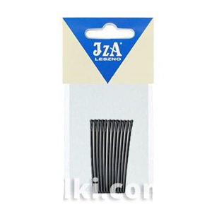 Sponka do vlasov hladká s guličkami, farba čierna 5 cm, 12 ks